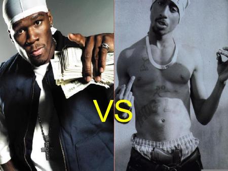 50 cent vs tupac